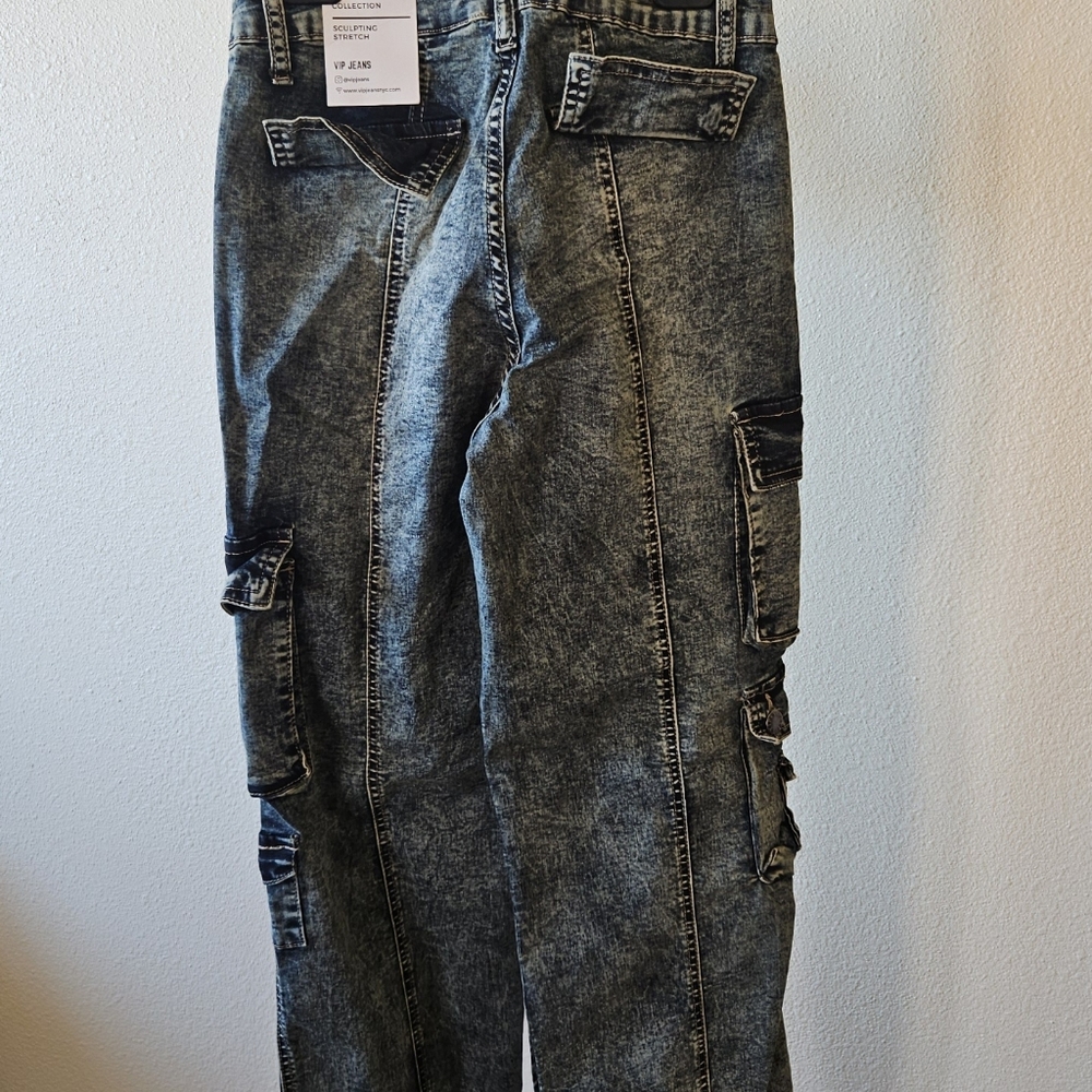 VIP Jeans Stretch Cargo Denim